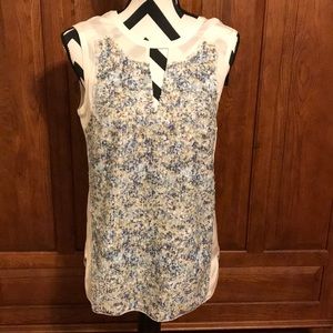 Sachin +Babi sleeveless silk and sequin blouse